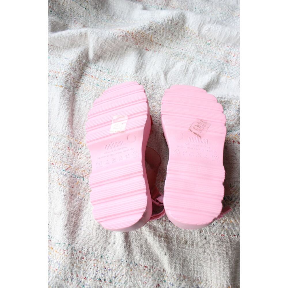 Lazy Oaf Melissa Pink Heart Platform Sandals Size 7 - Picture 4 of 5